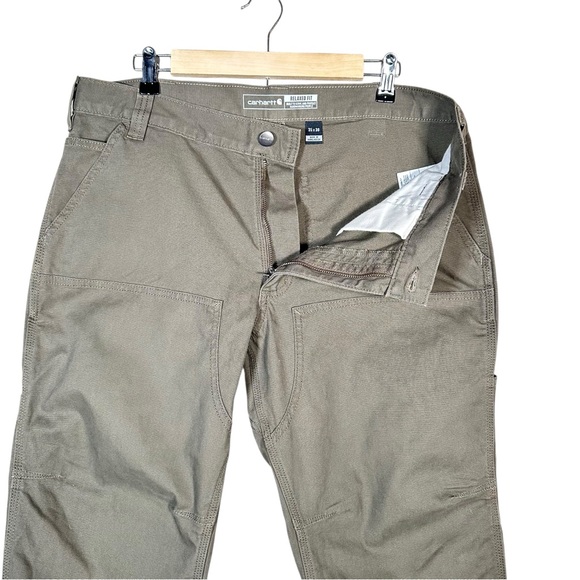CARHARTT Relaxed Fit Rugged Flex Duck Double-Front Utility Work Pants 35x30 - Picture 7 of 12